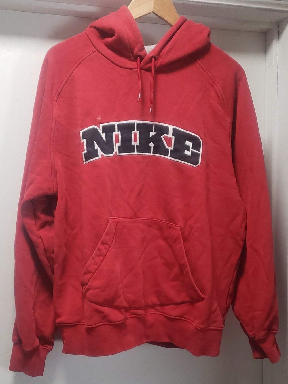 Nike Red Logo Hoodie Size Medium